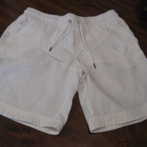 Athleta Cabo White Linen Shorts Size 8